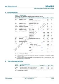 UBA2211CP/N1 Datasheet Page 10