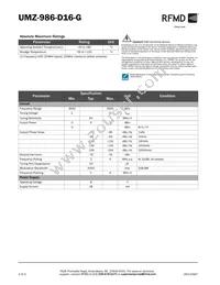 UMZ-986-D16-G Datasheet Page 2