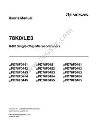 UPD78F0465GK-GAJ-AX Datasheet Page 3