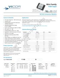 V110B8T150BS3 Datasheet Cover