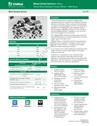 V18MLA0603NRX1 Datasheet Cover