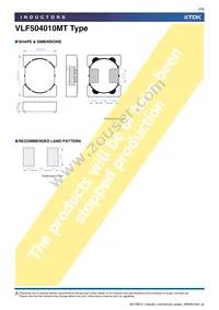 VLF504010MT-R68N Datasheet Page 5