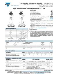 VS-16CTQ100STRRHM3 Datasheet Cover