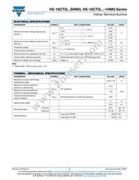 VS-16CTQ100STRRHM3 Datasheet Page 2