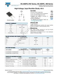 VS-40EPS08-M3 Datasheet Cover