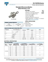 VS-71HFR160M Datasheet Cover