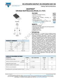 VS-HFA32PA120C-N3 Datasheet Cover