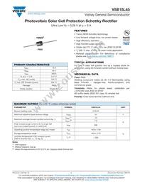 VSB15L45-M3/54 Datasheet Cover