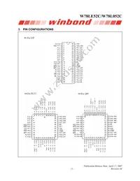 W78L052C24PL Datasheet Page 3