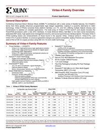 XC4VLX15-12FF676C Datasheet Cover