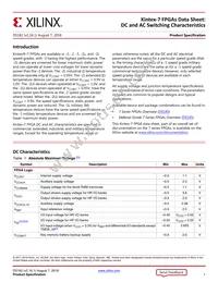 XC7K70T-1FBV484C Datasheet Cover