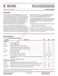 XC7VX485T-1FFG1157C Datasheet Cover