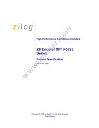 Z8F0113SB005SC Datasheet Cover