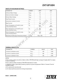 ZXT12P12DXTC Datasheet Page 2
