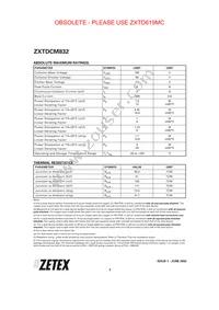 ZXTDCM832TA Datasheet Page 2