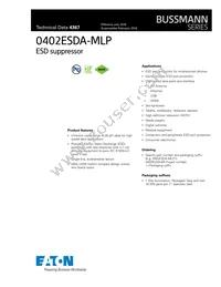 0402ESDA-MLP1 Datasheet Cover