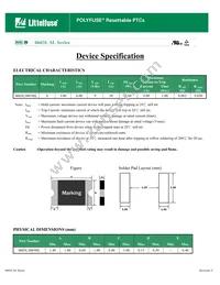 0603L300/9SLYR Datasheet Cover