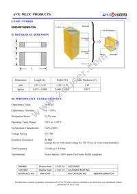 08054W106MAT2A Datasheet Cover