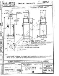 102ML1 Datasheet Cover