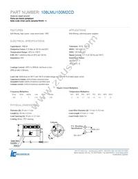 108LMU100M2CD Datasheet Cover