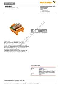 1114561001 Datasheet Cover