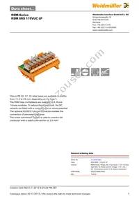 1114661001 Datasheet Cover