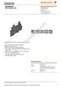 1122810000 Datasheet Cover