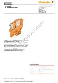 1181521001 Datasheet Cover