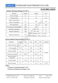 12-21C/BHC-ANQ/2C Datasheet Page 3