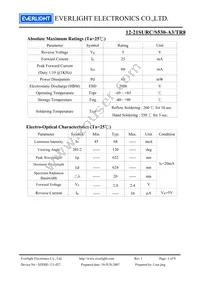 12-21SURC/S530-A3/TR8 Datasheet Page 3
