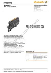 1275100000 Datasheet Cover