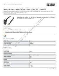 1400605 Datasheet Cover