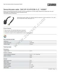 1400607 Datasheet Cover