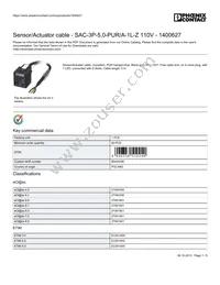 1400627 Datasheet Cover