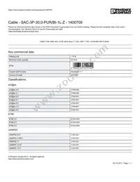 1400709 Datasheet Cover