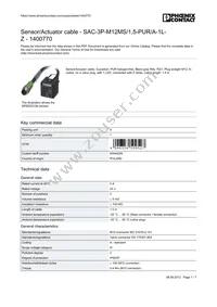 1400770 Datasheet Cover