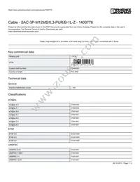 1400776 Datasheet Cover