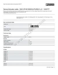 1400777 Datasheet Cover