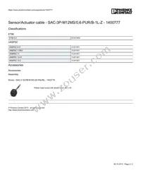 1400777 Datasheet Page 2