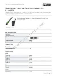 1400780 Datasheet Cover