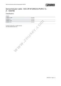 1400785 Datasheet Page 2