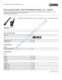 1400787 Datasheet Cover