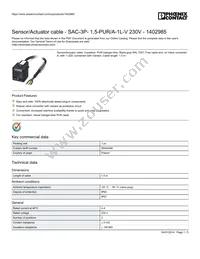 1402985 Datasheet Cover