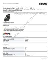 1452741 Datasheet Cover