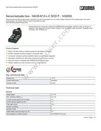 1452835 Datasheet Cover