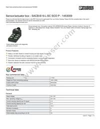 1453009 Datasheet Cover