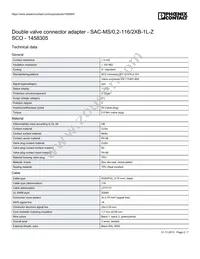 1458305 Datasheet Page 2