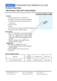 15-21UYC/S530-A3/TR8 Datasheet Cover