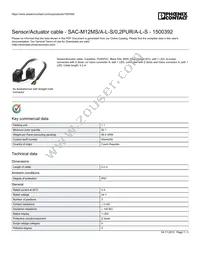 1500392 Datasheet Cover