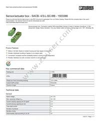 1503386 Datasheet Cover